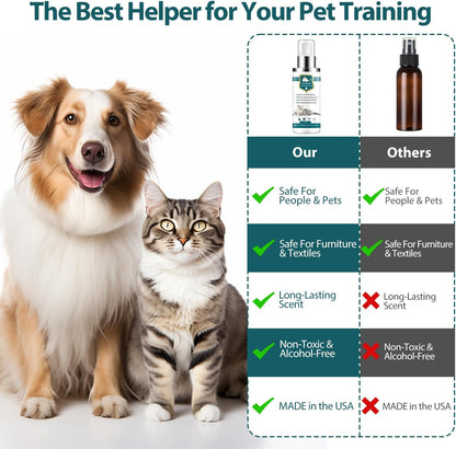 Lonpal cat deterrent spray packaging for authentic USA imported beauty and pet care.