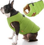 Gooby Padded Vest Dog Jacket - Red, X-Large - Warm Zip Up Vest Fleece Jacket with Dual D Ring Leash Water Resistant for Small to Medium Dogs - Image 11