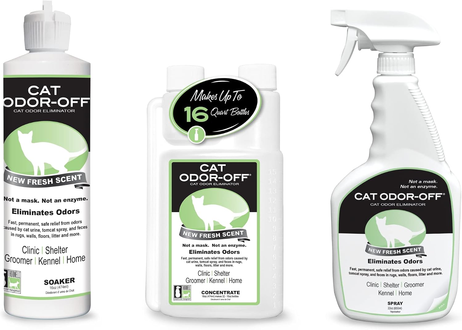Odorcide pet care cat litter box deodorizer liquid solution
