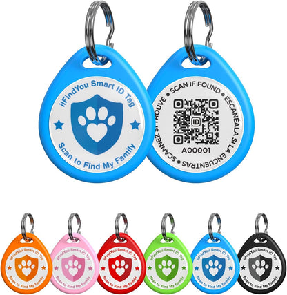 Cat Tags Personalized Small, QR Code Cat Name Tags for Kitten Collar, Scan Location Alerts, Pink S - Image 13
