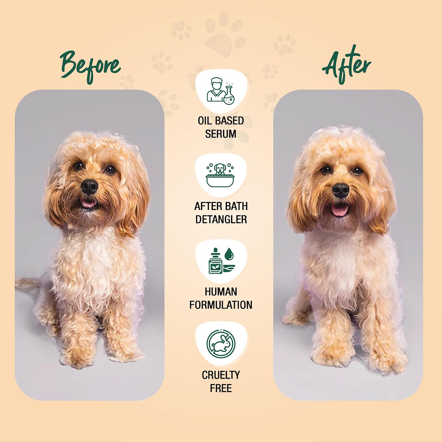 Wagging Tails 200ml detangling spritz showing the anti-breakage benefit text.