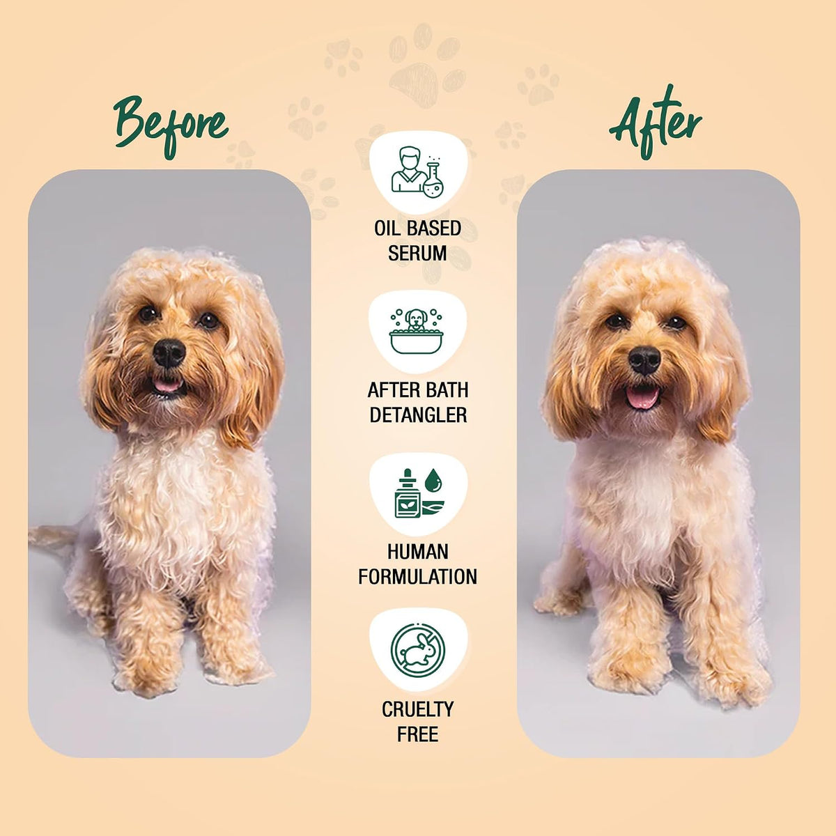 Wagging Tails 200ml detangling spritz showing the anti-breakage benefit text.