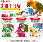 Bonka Bird Toys 6 Mini Sneakers Colorful Cotton Shredding Parrot Parrotlet Budgie Finch Cockatoo - Image 2