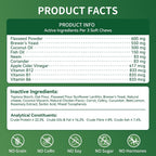Back label of ColEaze USA imported dog supplement