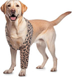 ROZKITCH Dog Sleeve to Prevent Licking for Front Right Left Leg, Pet Prevent Licking Wound Elbow Protector, Dog Recovery Suit Cone Collar Alternative for Sprain ACL CCL Arthritis Joint Care Zebra L - Image 12
