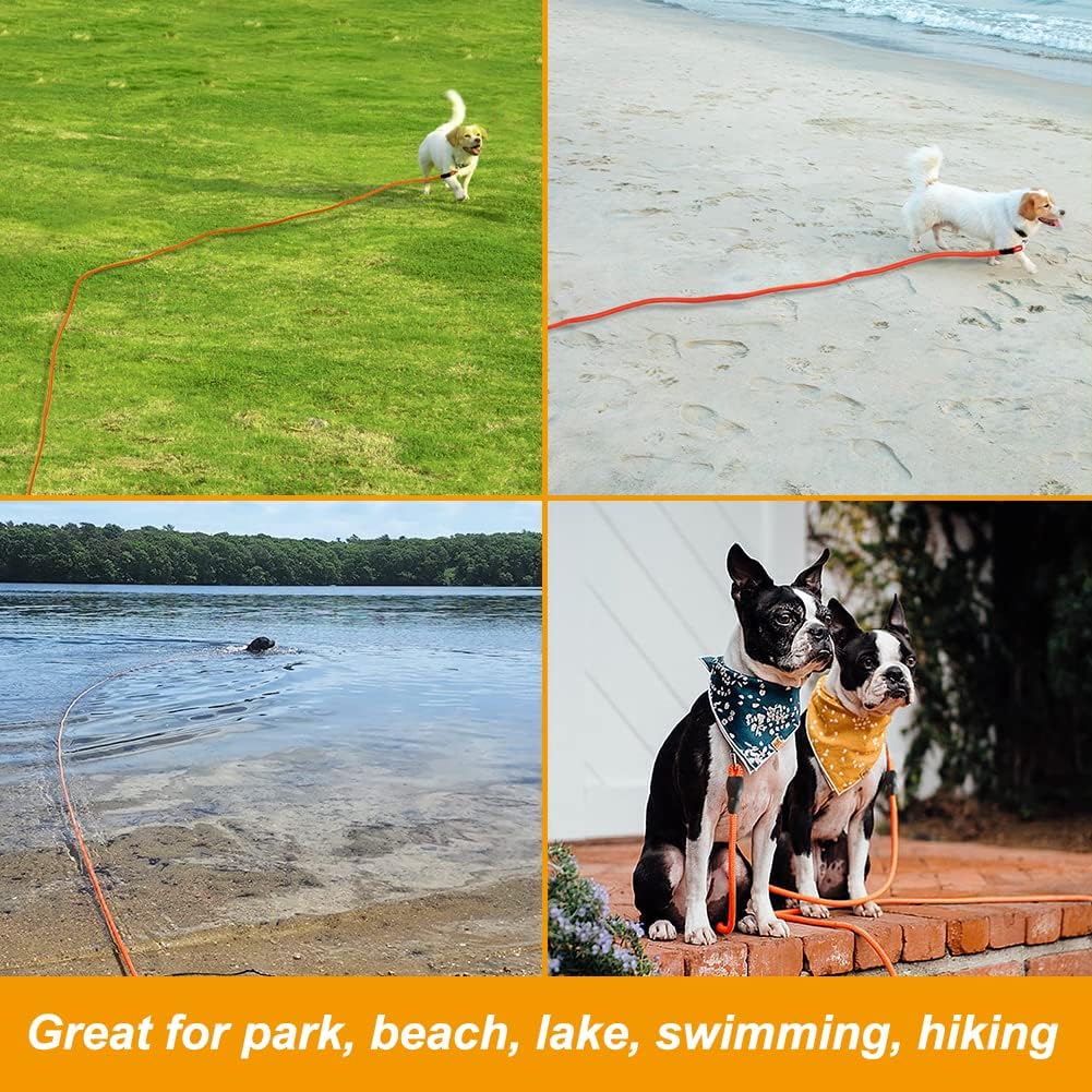 Vivifying Floating Long Dog Leash, 20FT Dog Training Leash, Lightweight Dog Check Cord Rope Lead with Comfortable Handle for Outside, Hiking, Swimming, Beach and Lake - Image 9