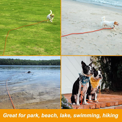Vivifying Floating Long Dog Leash, 20FT Dog Training Leash, Lightweight Dog Check Cord Rope Lead with Comfortable Handle for Outside, Hiking, Swimming, Beach and Lake - Image 9