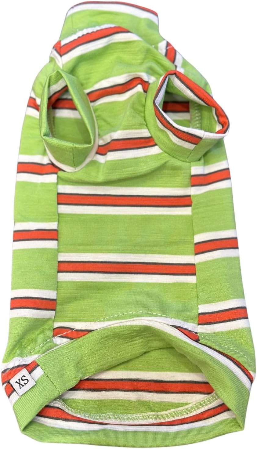 Vintage Stripes Sphynx Hairless Cats Shirt Cotton Cat Turtleneck Pet Clothes Kitten T-Shirts with Sleeves for Sphynx Cornish Rex, Devon Rex, Peterbald (Grey Stripe, X-Small (Pack of 1)) - Image 11