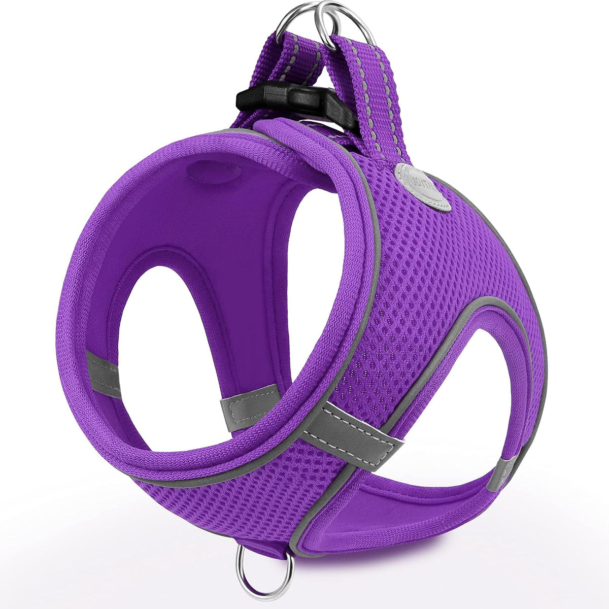 Joytale Small Dog Harness, Breathable Mesh Step-in Vest, Reflective Soft Padded Harnesses for Small and Medium Dogs, Black, M - Image 13