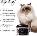 Eye Envy cat ear wipes showing the textured wipe material