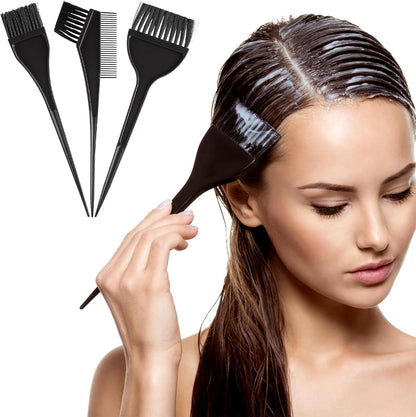 Styquenzer 3 piece hair dye brush set front view for salon and home use