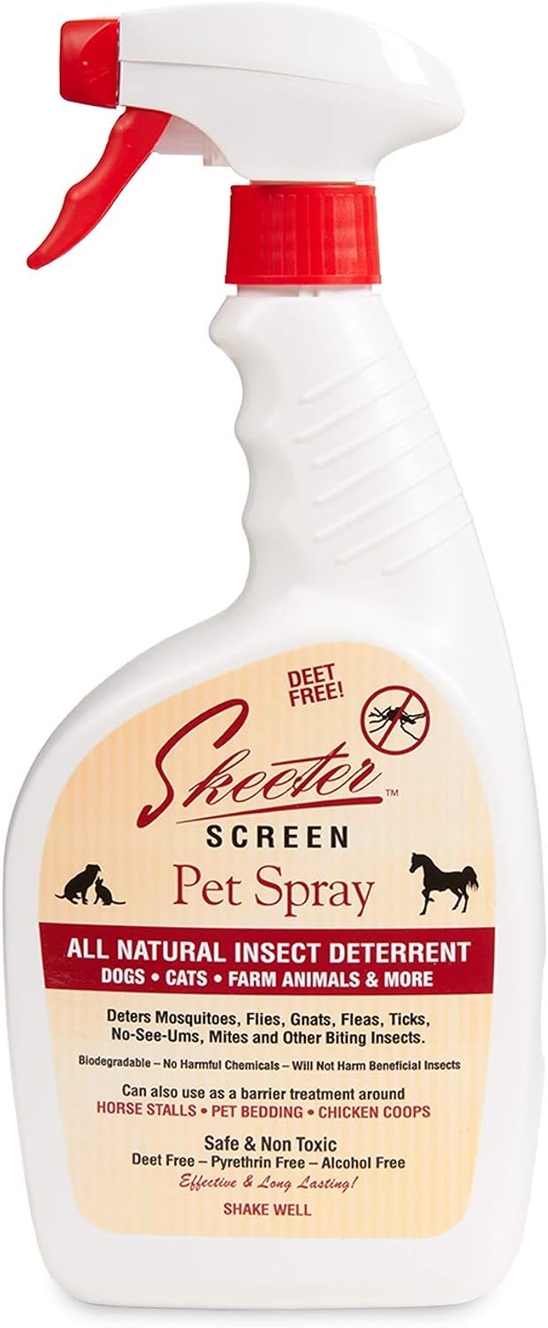 Skeeter Screen 90700R insect deterrent pet and farm spray 32 fluid ounce front bottle view
