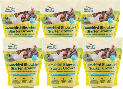 Manna Pro Gamebird & Showbird Crumbles - Premium Poultry Feed for Chickens, Ducks, Gamebirds, Turkeys & Bantams - Fortified with Vitamins & Minerals - Healthy Complete Diet - 5 lb Bag - Image 12