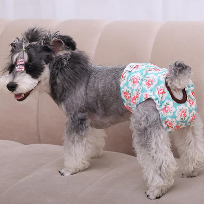 CuteBone female dog heat cycle pants tail hole snap mechanism view