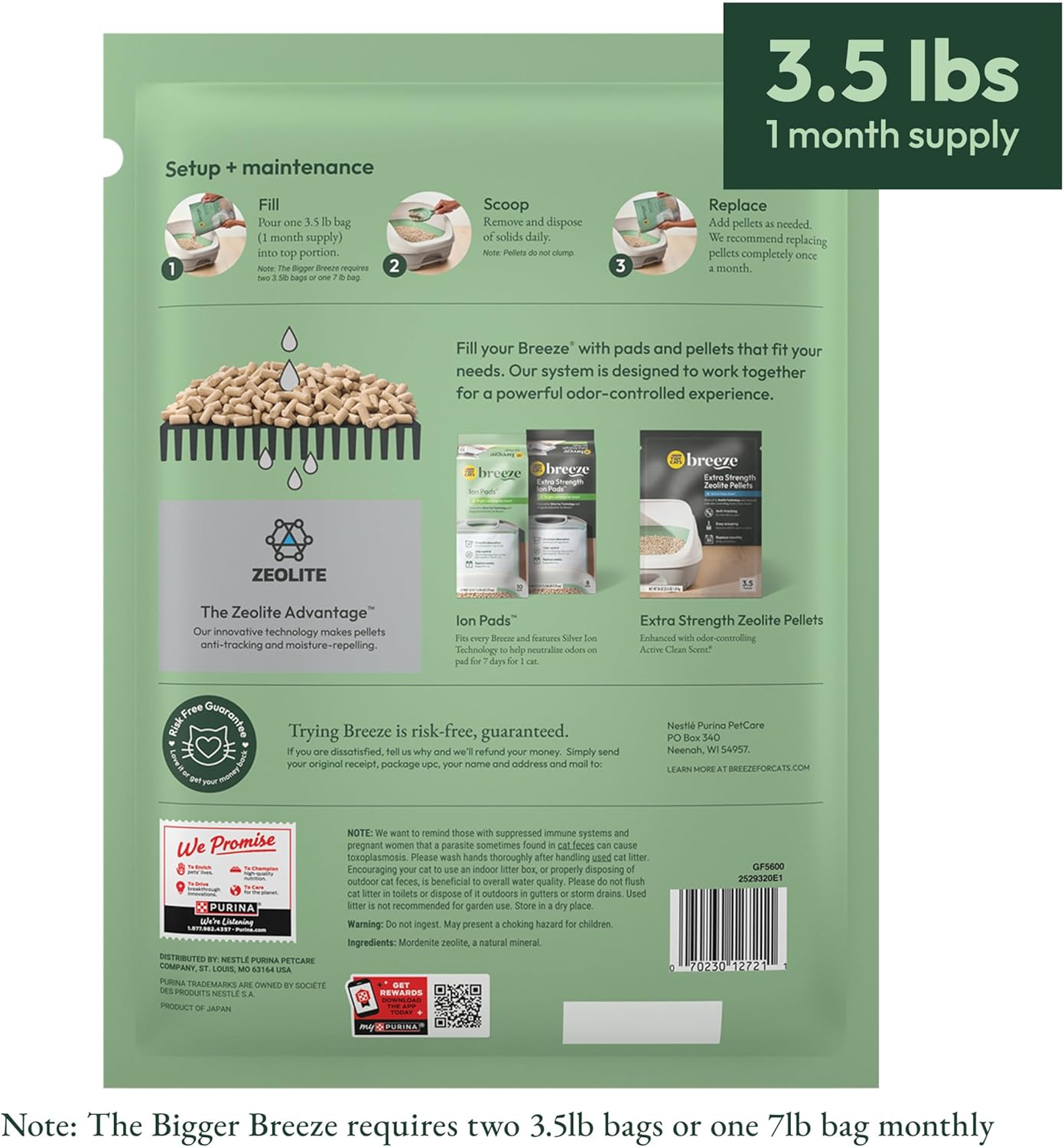 Purina Tidy Cats Litter Pellets, Breeze Refill Litter Pellets in Recyclable Box - (6) 3.5 lb. Bags - Image 11