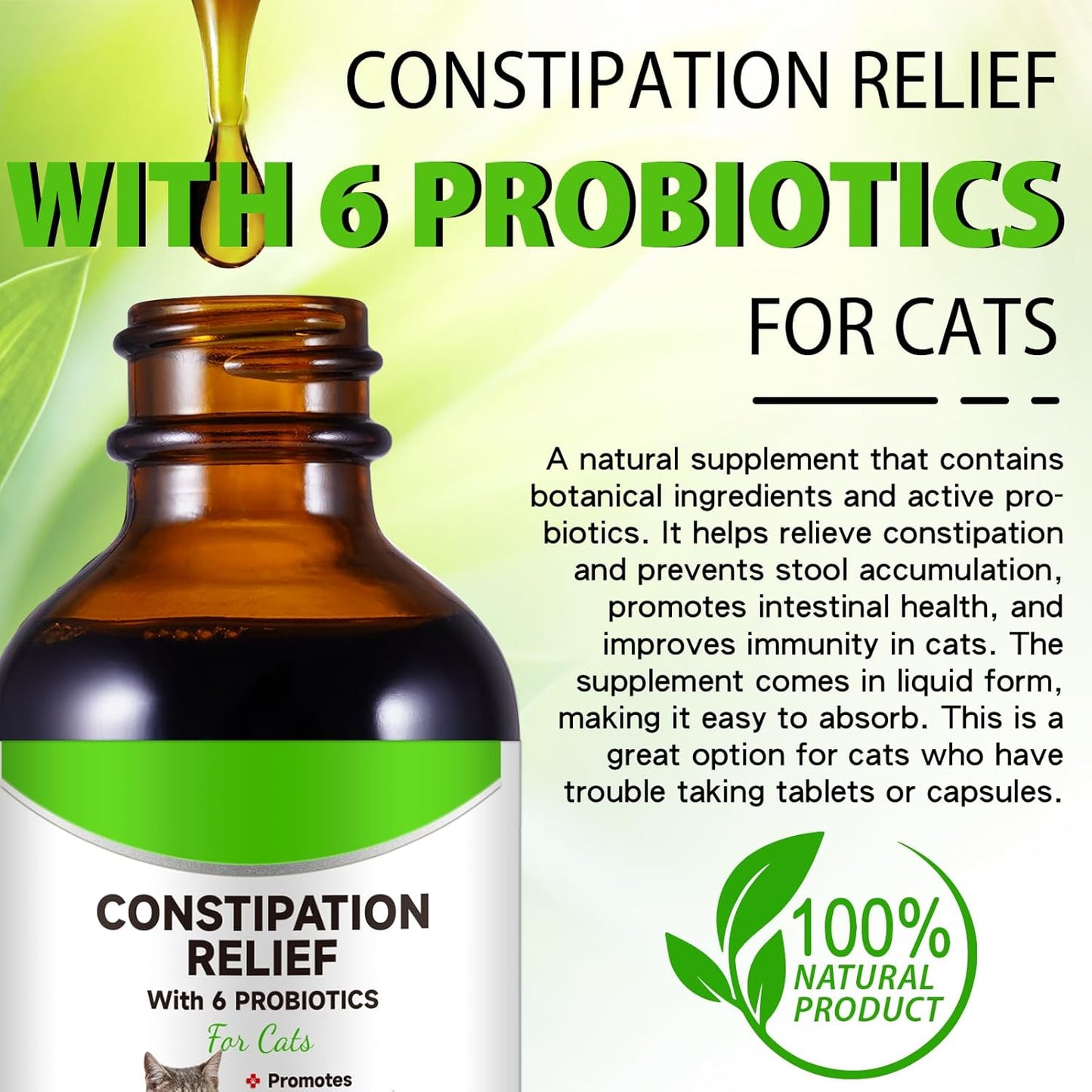 Netwik roast chicken flavored cat laxative liquid supplement for healthy bowel movements.