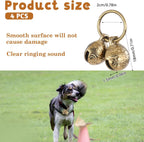 Close up of Styquenzer brass pet tracking bells