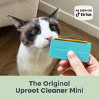 Comparison of dirty versus clean fabric using Uproot Cleaner Mini