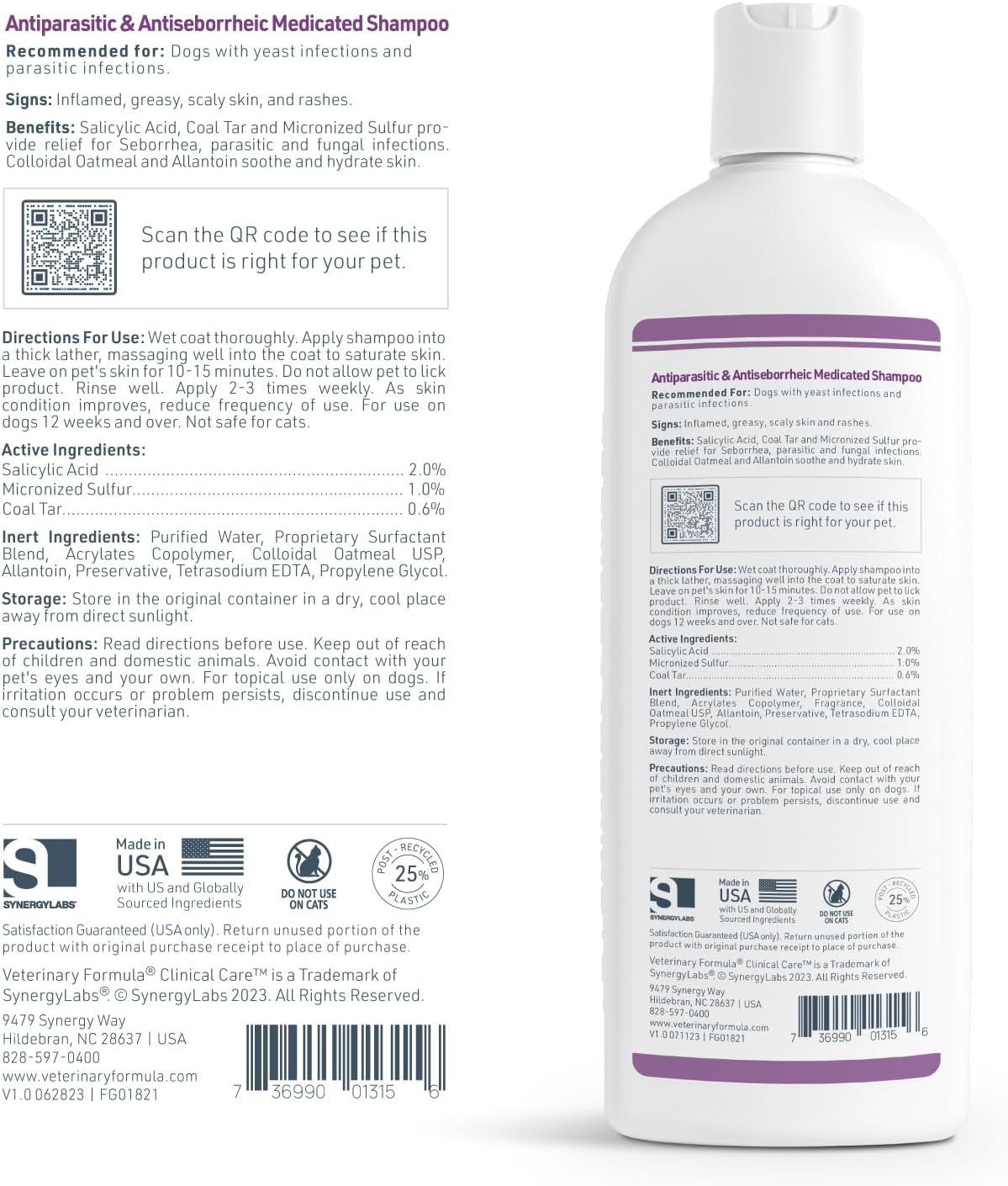 Veterinary Formula Clinical Care Antiparasitic And Antiseborrheic Dog Shampoo lifestyle presentation