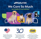 NaturVet dog health chews container with active ingredients list