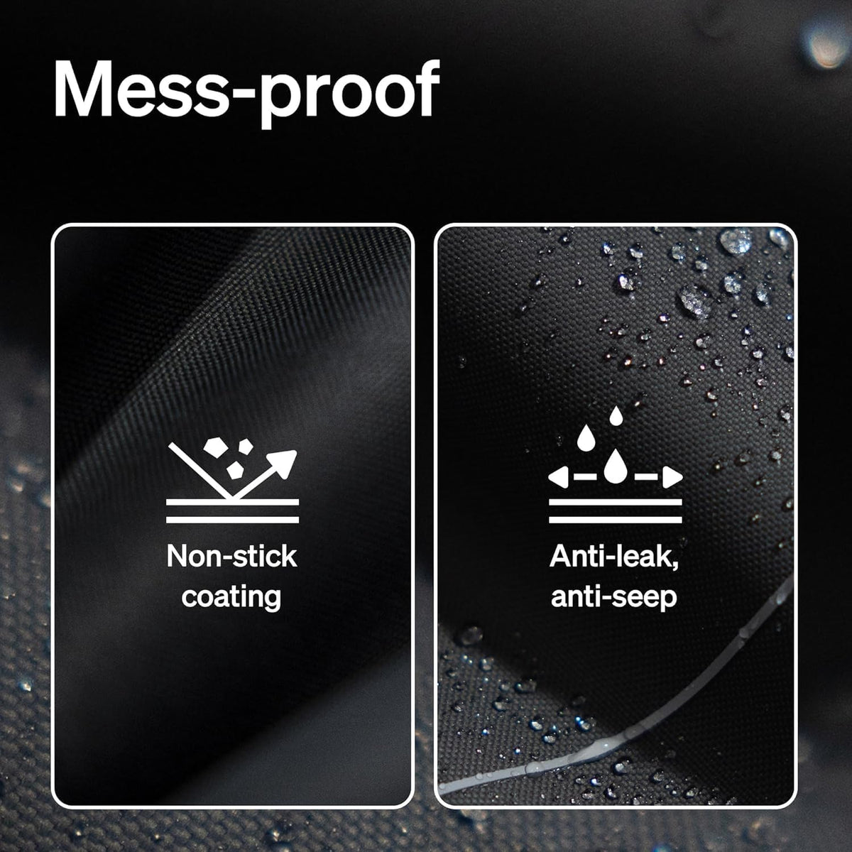 Claw proof woven polyester petlibro litter mat showing non stick coated surface