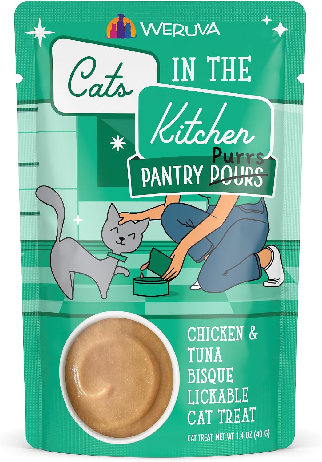 Weruva Cats in the Kitchen Pantry Pours, Chicken and Pumpkin Bisque with Senior Support, 1.4oz Pouch, Pack of 12 - Image 14