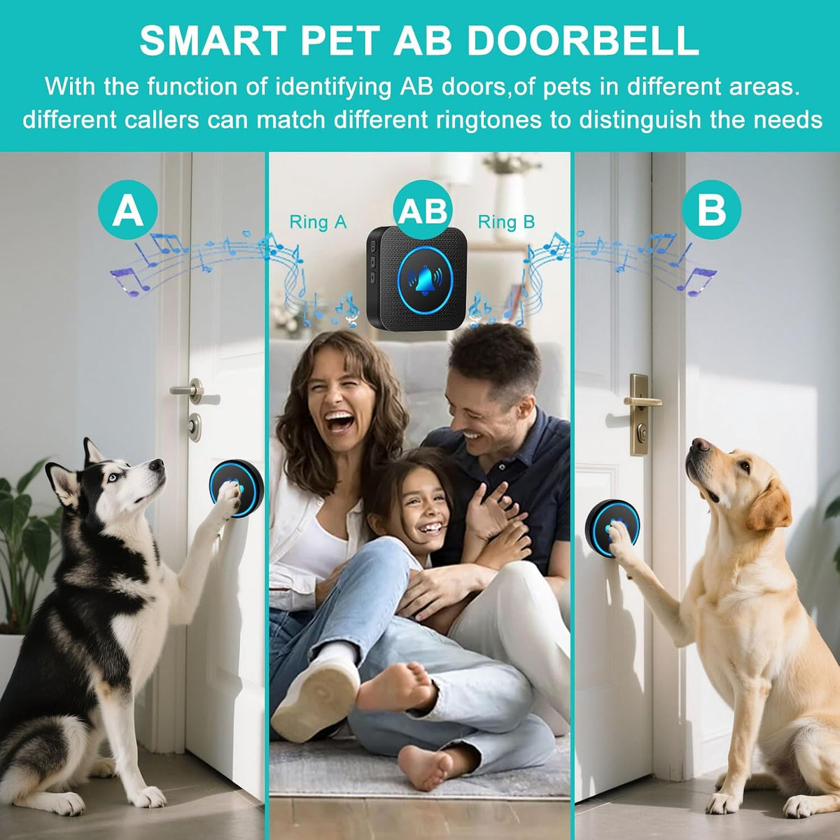 Yoiilifee smart pet doorbell complete set packaging and accessories