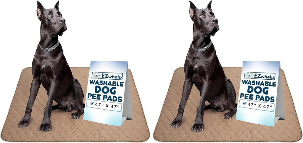 EZwhelp Reusable Dog Pee Pads - Waterproof Training Pads for Dogs - Washable & Sanitary - Rounded Corners - Laminated, Lightweight, Durable - Pet Essentials for Puppy Training and Whelping - 48" x 60" - Image 12