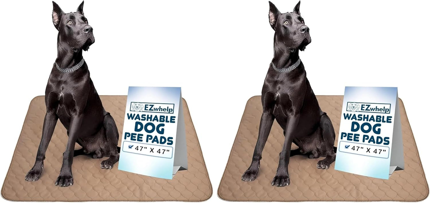 EZwhelp Reusable Dog Pee Pads - Waterproof Training Pads for Dogs - Washable & Sanitary - Rounded Corners - Laminated, Lightweight, Durable - Pet Essentials for Puppy Training and Whelping - 48" x 60" - Image 12