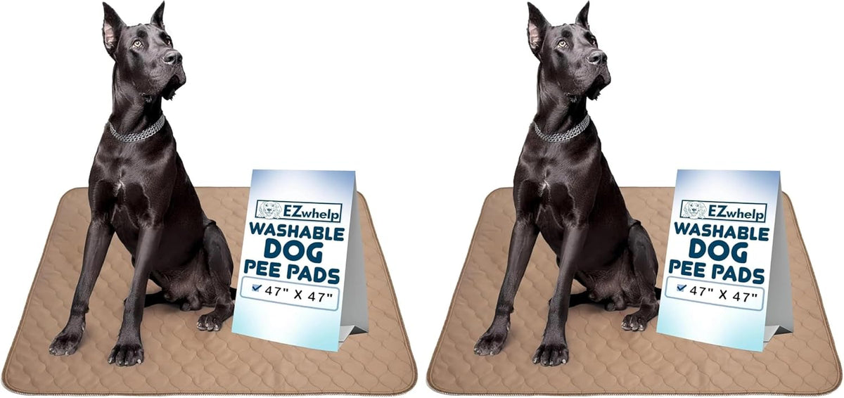 EZwhelp Reusable Dog Pee Pads - Waterproof Training Pads for Dogs - Washable & Sanitary - Rounded Corners - Laminated, Lightweight, Durable - Pet Essentials for Puppy Training and Whelping - 48" x 60" - Image 12