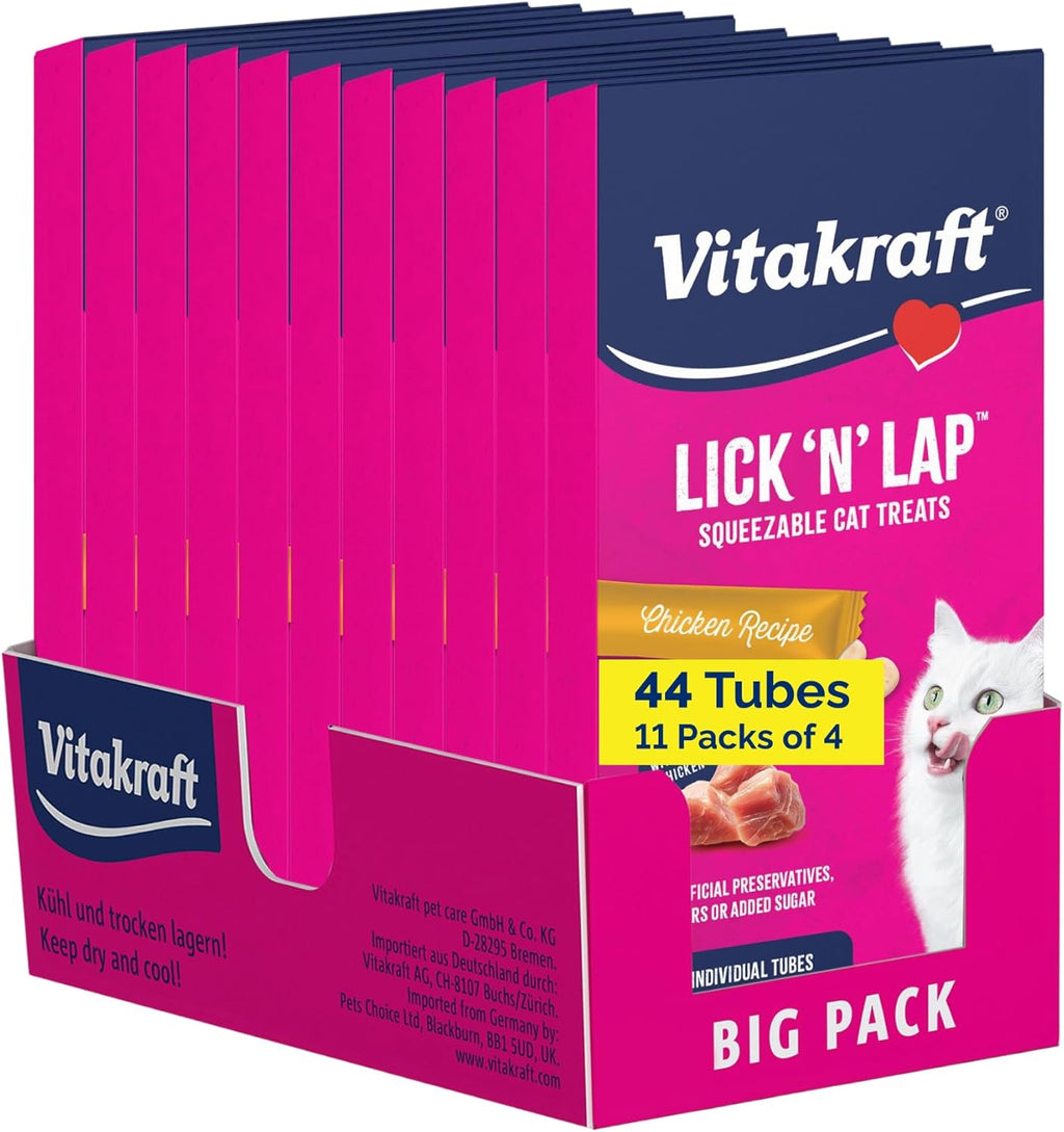 Vitakraft Lick 'N' Lap Real Salmon Squeezeable Liquid Cat Treats, Lickable, Salmon Broth #1 Ingredient, No Artificial Colors, Preservatives or Added Sugar, for Hydration, 0.52 oz. Tubes, 16 Count - Image 14