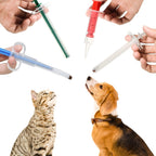 Patelai pet medicine feeder set showing silicone tips for pets