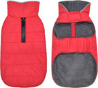 Petglad Dog Winter Coat, Waterproof Dog Jacket with Leash Hole, Reflective Adjustable Pet Snow Vest, Warm Fleece Sweater for Small Medium Large Dogs - Red, XS - Image 13
