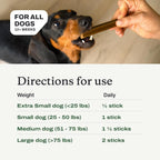 Dog enjoying PetLab Co. prebiotic dental chew