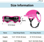 Pink Billionchains dog motorcycle gear set for small pets