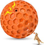 2 Pack Indestructible Squeaky Dog Balls for Aggressive Chewers, Interactive Dog Toys for Teething, Relieving Anxiety. Chew Toy for Large, Medium Breeds, Outdoor Rubber Balls. - Image 14