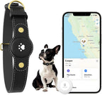 Bomerahe smart dog collar front view black pet tracking device