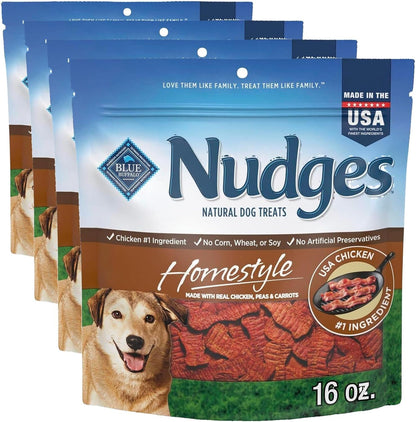 Blue Buffalo Nudges Steak Grillers Natural Dog Treats, Meaty Dog Snacks, Healthy Reward or Training Treat, Made in the USA with Real Beef, No Artificial Preservatives, 10 oz. - Image 14