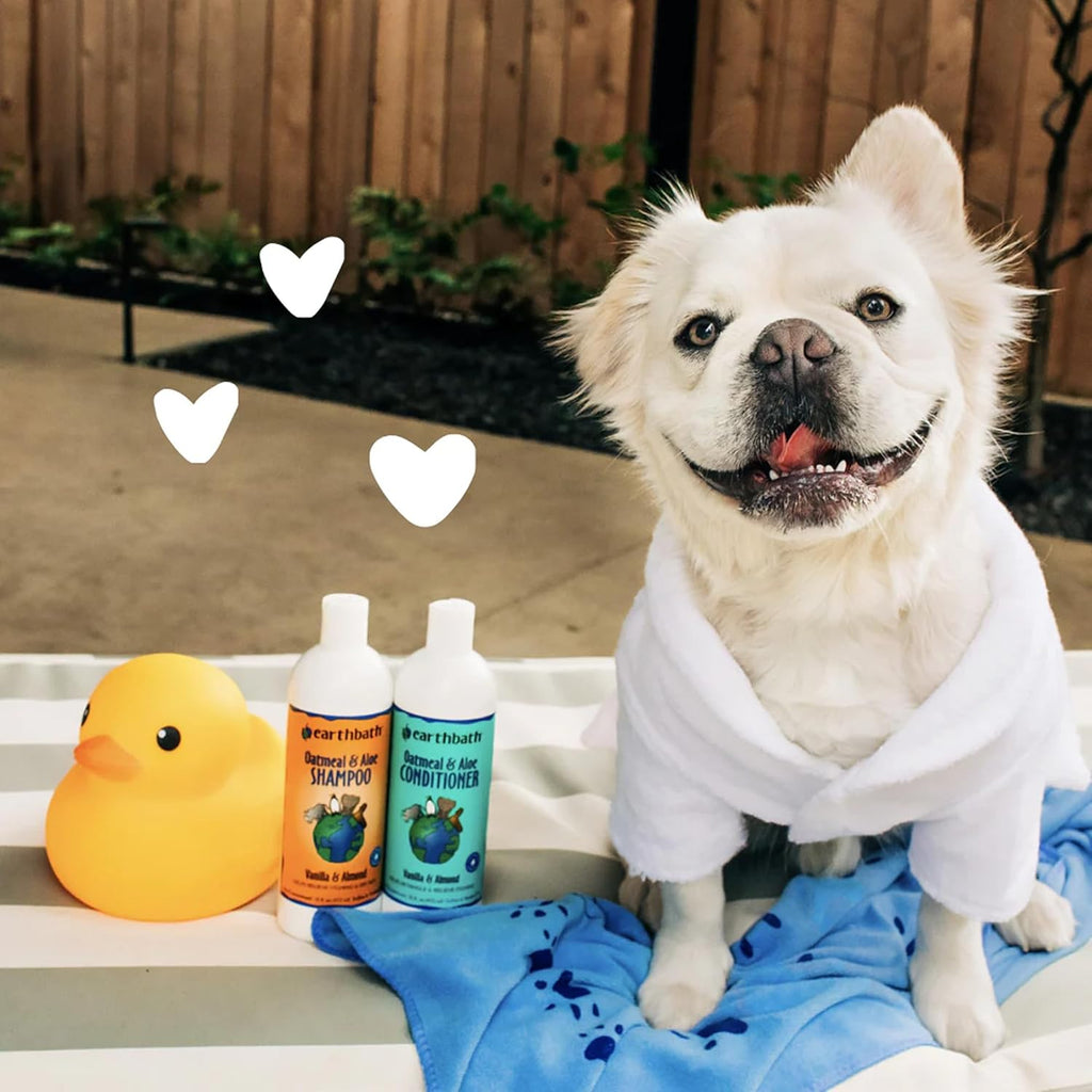 earthbath, Oatmeal & Aloe Conditioner - Dog Conditioner for Allergies & Itching, Dry Skin, Dog Wash that Helps Detangle & Relieve Itching, Made in USA, Cruelty Free Pet Conditioners - 16 Oz (1 Pack) - Image 4