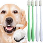 MoonyMars dog toothbrush kit 4 pack front view