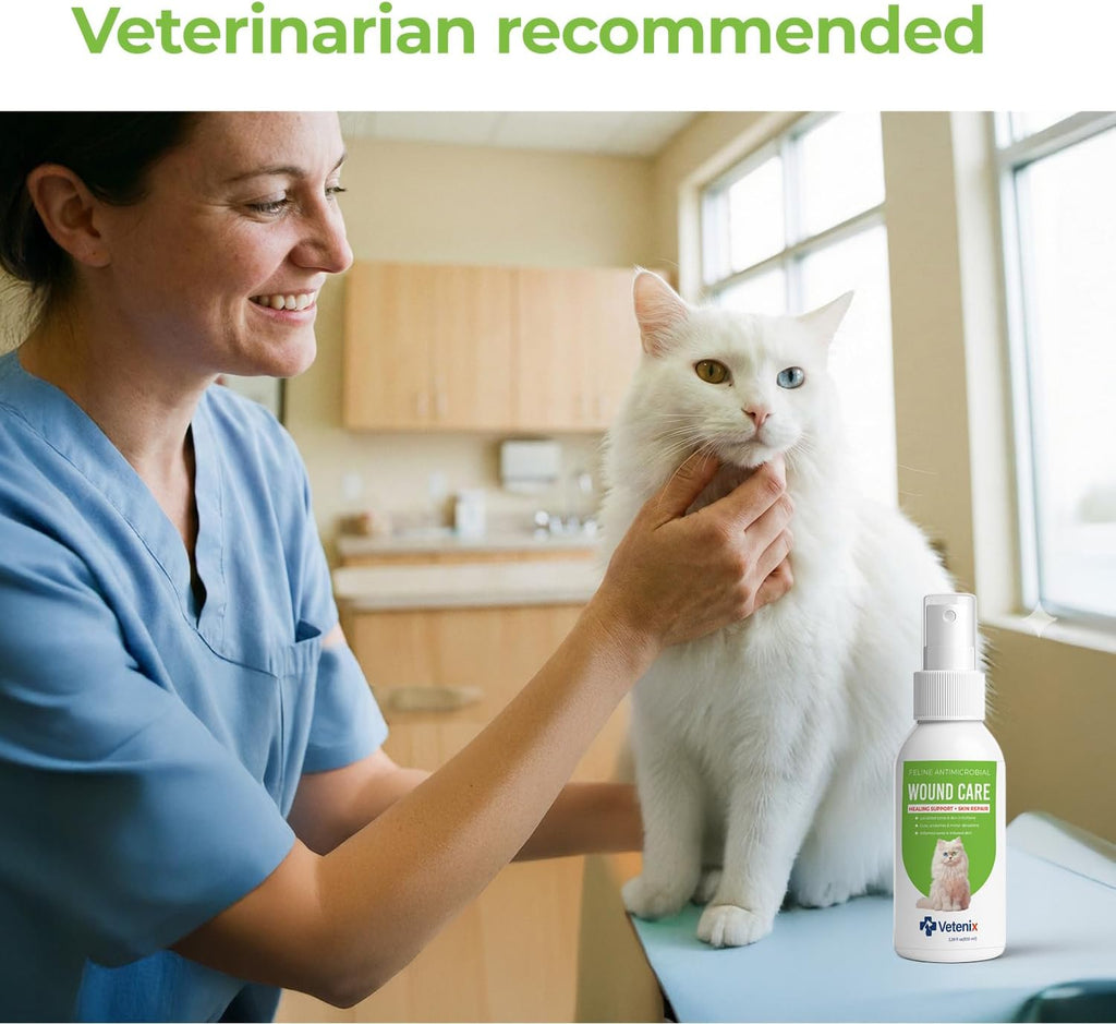 Cat Wound Care Spray Feline Healing Aid, Skin Repair for Cuts, Sores & Abrasions | Itch Relief for Irritated Cat Skin | Hot Spot & Allergy Support | Safe & Non-Toxic | 3.38 fl oz - Image 9