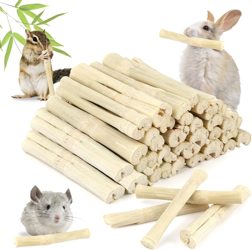 PEASUG sweet bamboo chew sticks front packaging view natural rabbit treats