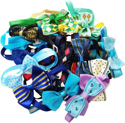 Close up view of the adjustable strap and buckle on the PET SHOW puppy necktie collar.