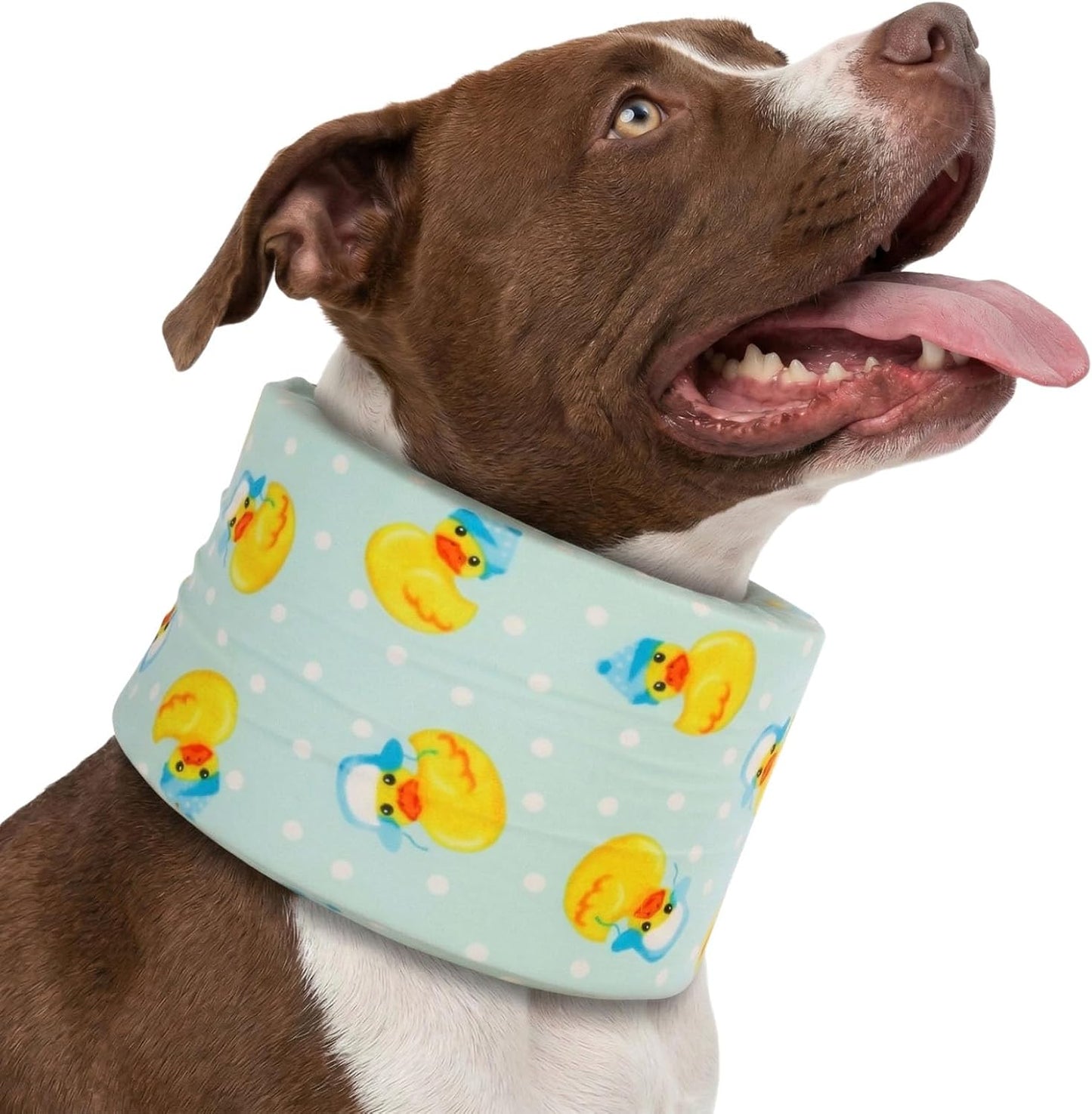 LovinPet Dog Recovery Collar, Adjustable Soft Cone for Medium & Large Dogs, Post-Surgery Comfort & Lick Prevention, Jurassic Dinosaur Print,Yellow - Image 12