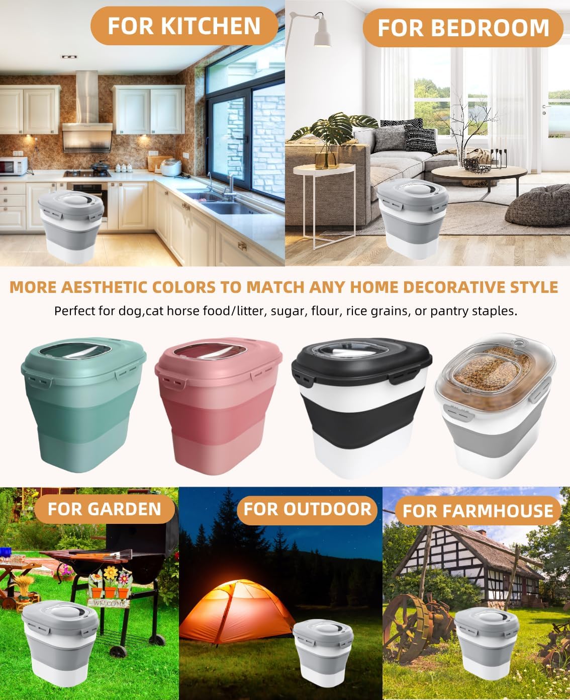 Ddmommy airtight food storage container in kitchen setting