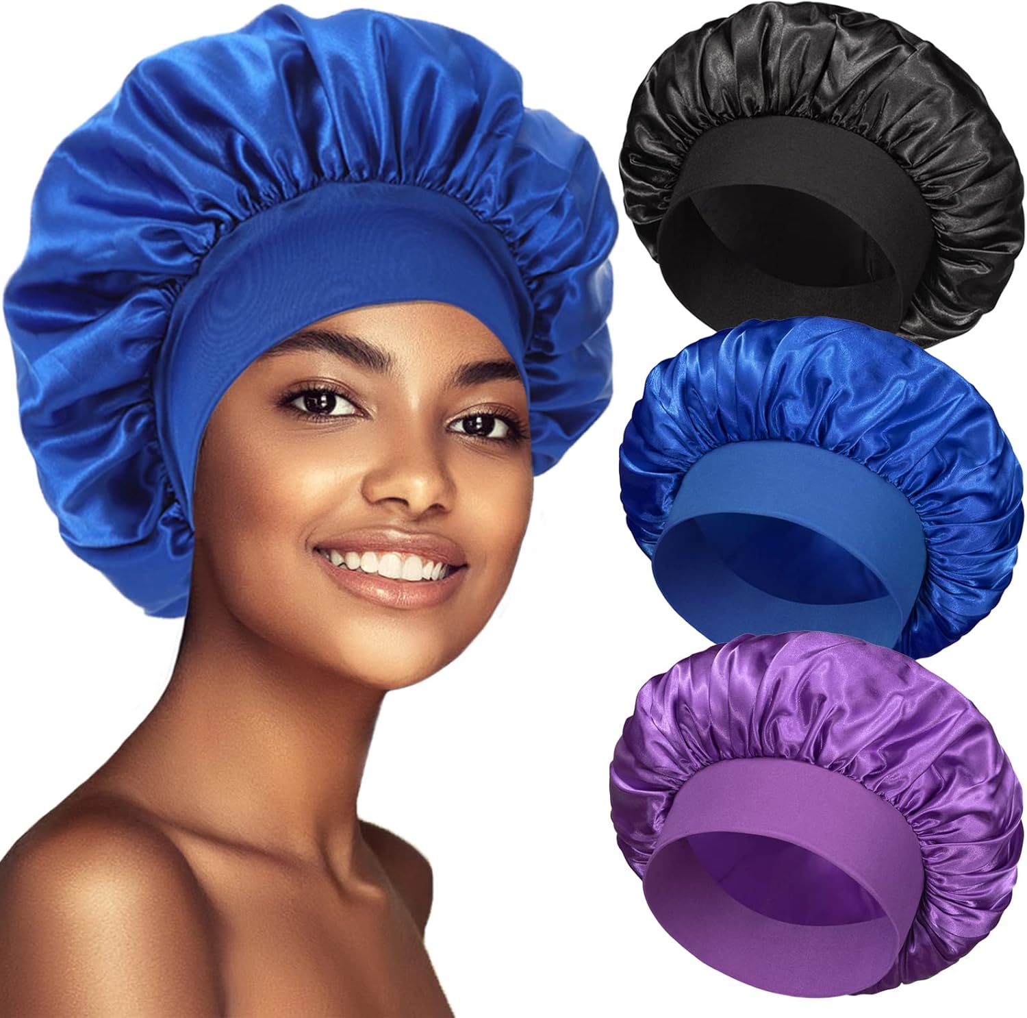 Philights 3 Pack Satin Bonnet set front view