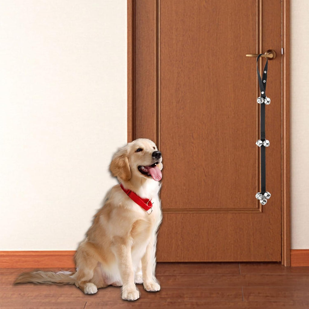 Two pack dog doorbells with included training whistle