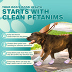 Side view of Petanims breathable dog shoes with reflective strap