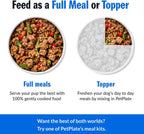 PetPlate Tail Waggin Turkey Entree nutritional information label