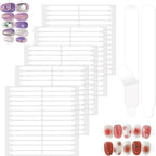 Bnf double sided nail tape front view showing 5 sheets package